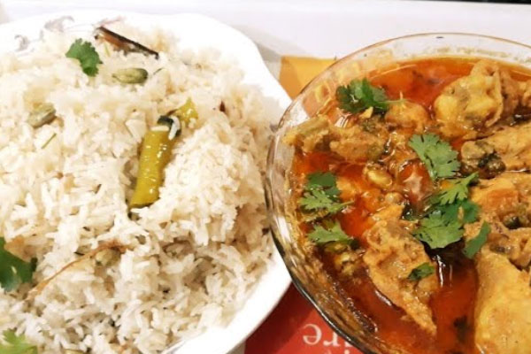 Mutton Korma With Bagara Rice