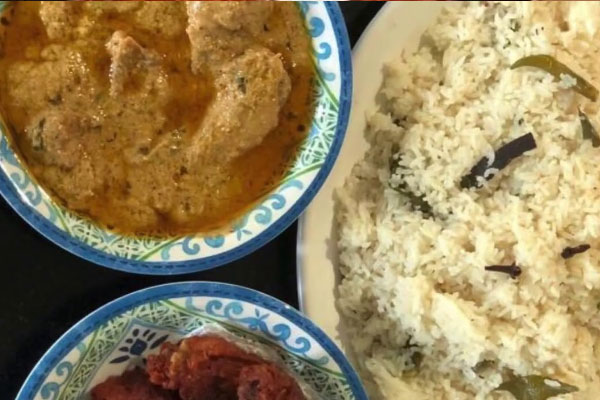 Chicken Korma And Bagara Khana