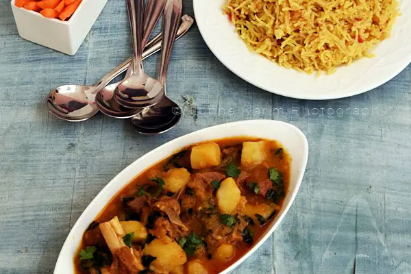Aloo Methi Gosh With Rice